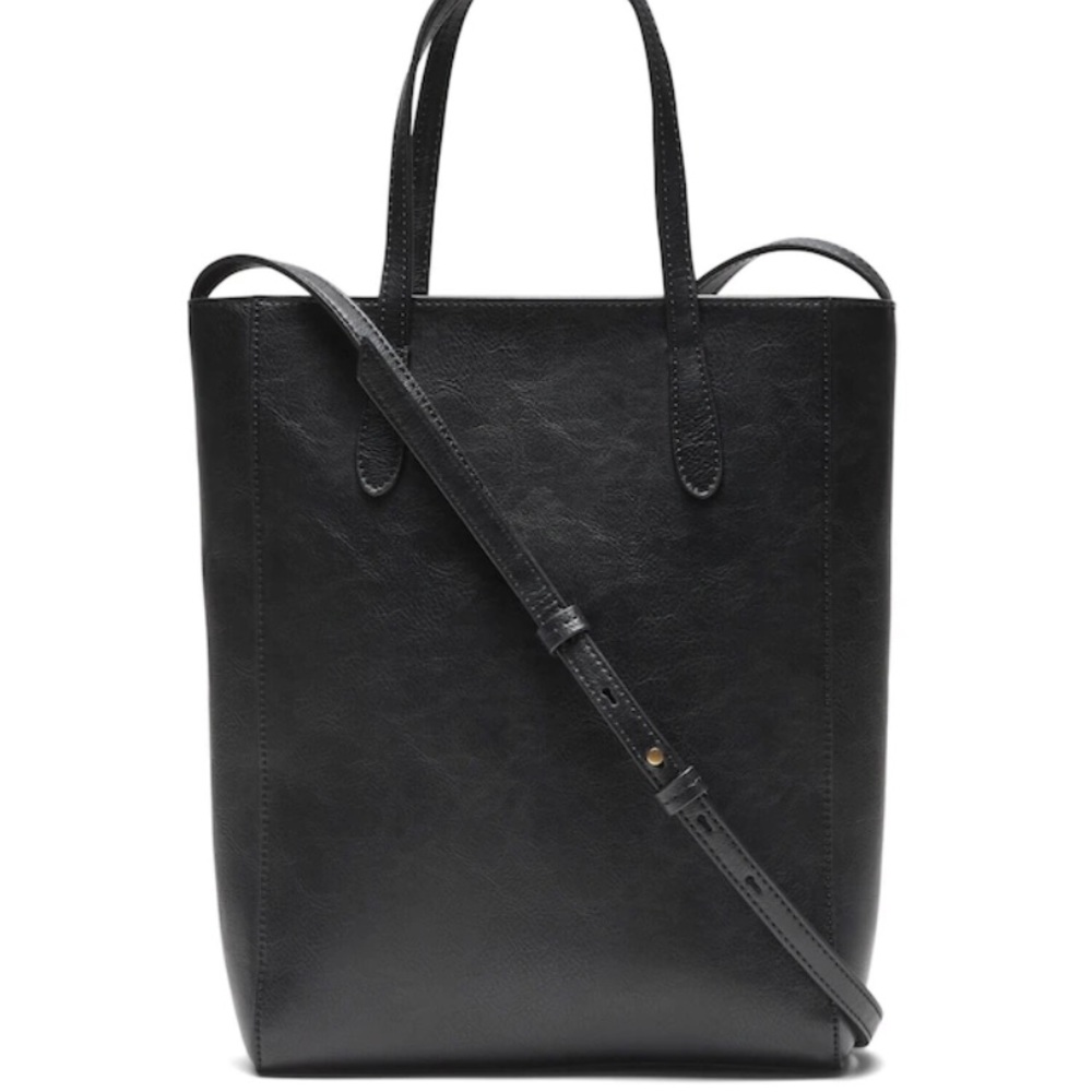 Vegan leather mini tote